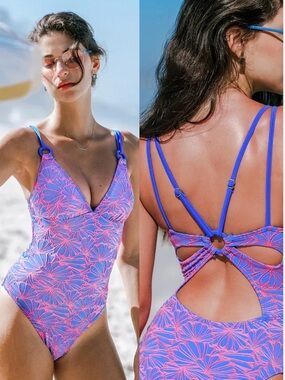 Cupshe floral bathing suit